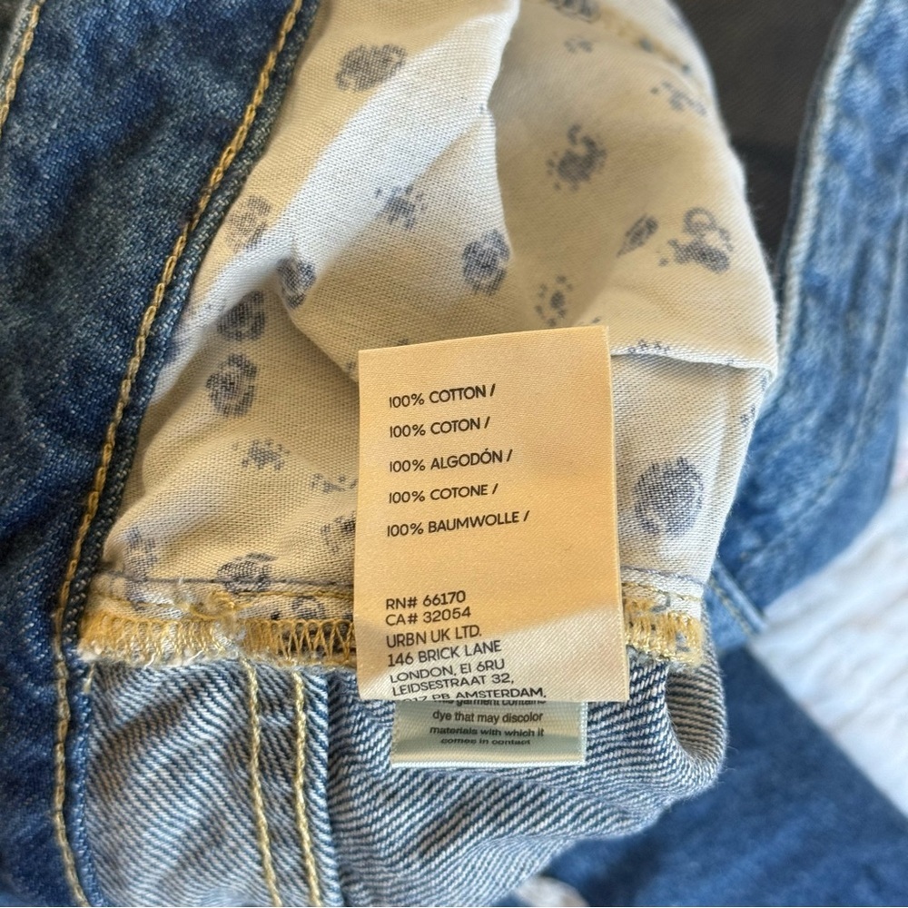 Pilcro Anthropologie Straight Leg Denim Jean Pant Distressed Boho Women’s 28 Raw - Picture 4 of 7